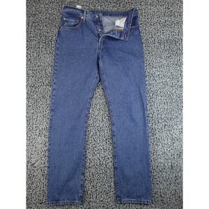 Levi's Premium 501 Original‎ Fit Mens W30 L32 Blue Button Fly Straight Leg